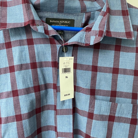NWT  XL Banana Republic button down shirt. - Picture 2 of 3